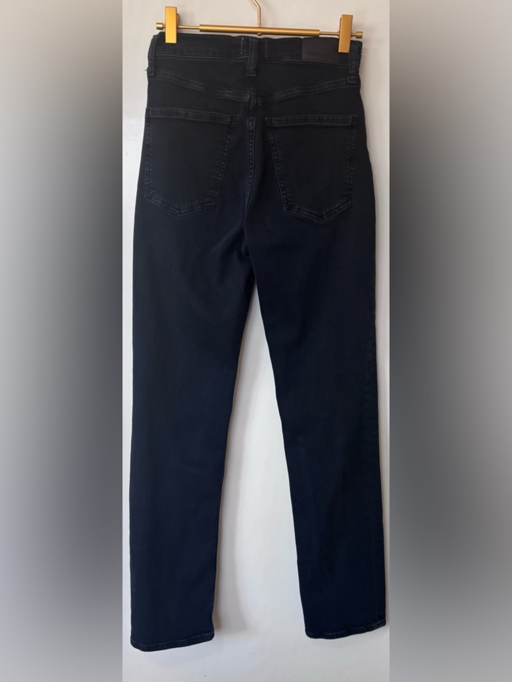 Citizens Of Humanity| Daphne High-Rise Black Stretch Denim Straight Jeans Sz 25 - Picture 3 of 6